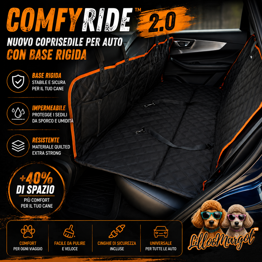 COMFYRIDE 2.0 - Estensore per sedile auto con Supporto Rigido